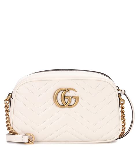 gucci white handbag|gucci white marmont bag.